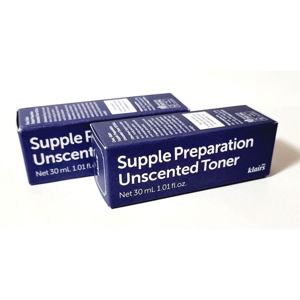 2x Klairs Supple Preparation Unscented Toner Refreshing & Gentle 1.01 oz NEW